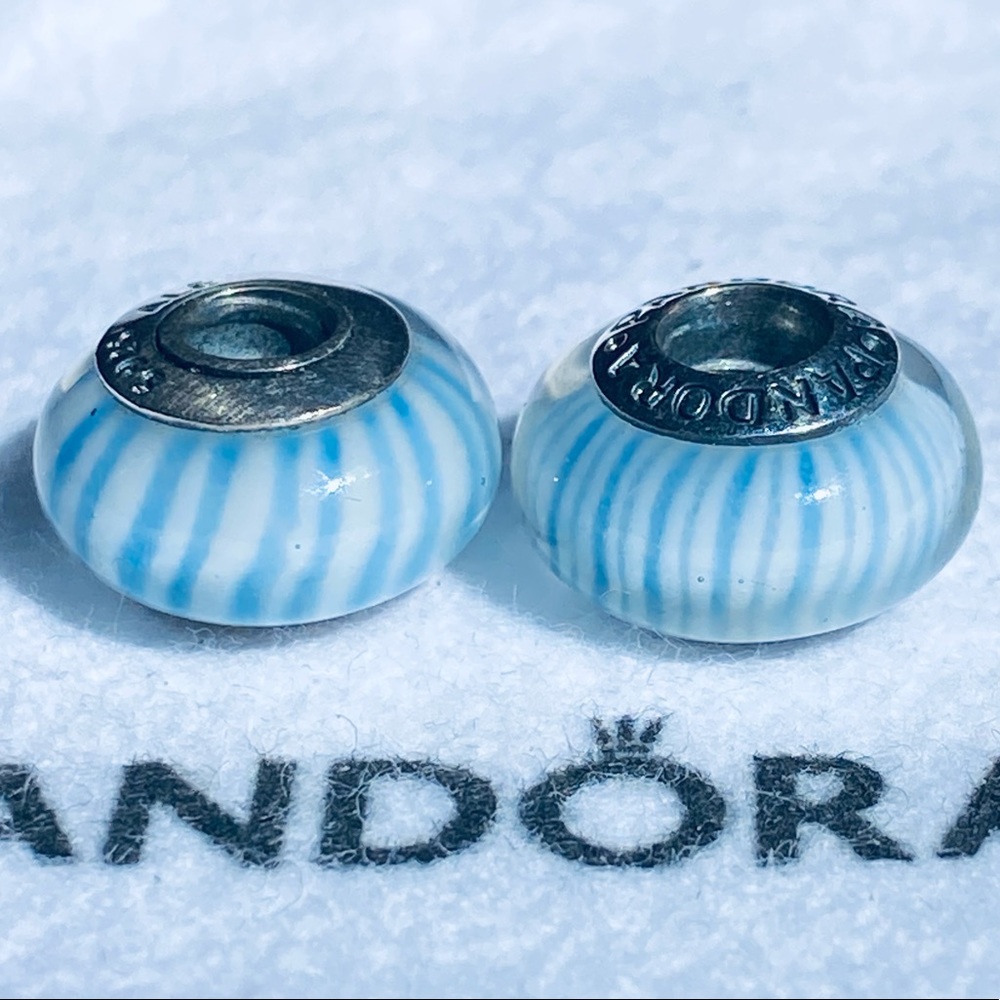 Authentic Pandora Murano glass bead set